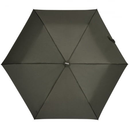 Зонт складной Rain Pro Flat, серый купить с нанесением логотипа оптом на заказ в интернет-магазине Санкт-Петербург