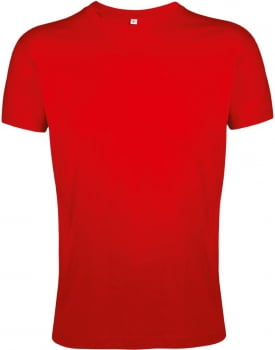 Футболка мужская приталенная REGENT FIT 150, красная купить с нанесением логотипа оптом на заказ в интернет-магазине Санкт-Петербург
