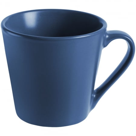 Кружка Modern Bell, матовая, синяя купить с нанесением логотипа оптом на заказ в интернет-магазине Санкт-Петербург