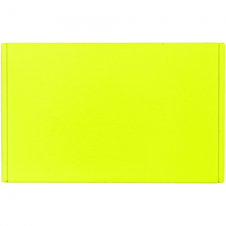 Лейбл из ПВХ Dzeta, L, желтый неон купить с нанесением логотипа оптом на заказ в интернет-магазине Санкт-Петербург