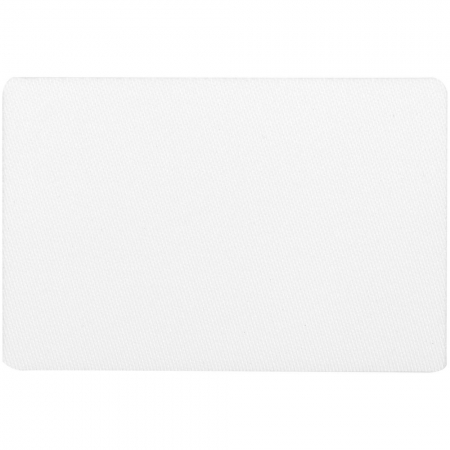 Наклейка тканевая Lunga, L, белая купить с нанесением логотипа оптом на заказ в интернет-магазине Санкт-Петербург