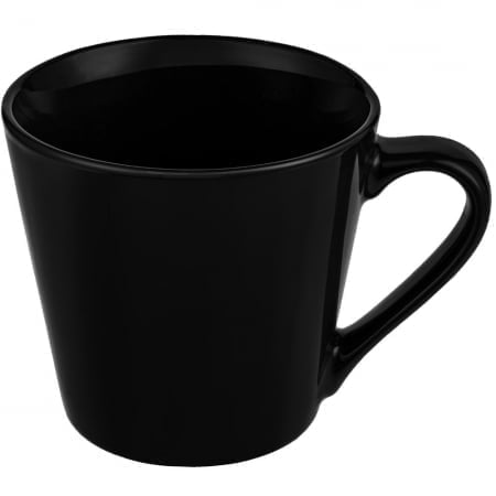 Кружка Modern Bell Classic, глянцевая, черная купить с нанесением логотипа оптом на заказ в интернет-магазине Санкт-Петербург