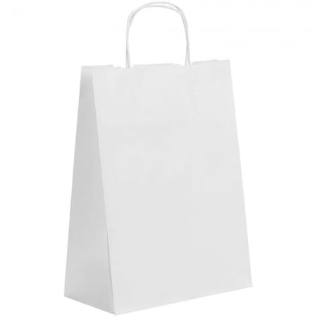 Пакет бумажный Willy, малый, белый купить с нанесением логотипа оптом на заказ в интернет-магазине Санкт-Петербург