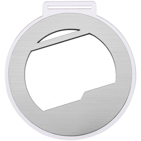 Медаль Vittoria, серебристая купить с нанесением логотипа оптом на заказ в интернет-магазине Санкт-Петербург