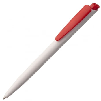 Ручка шариковая Senator Dart Polished, бело-красная купить с нанесением логотипа оптом на заказ в интернет-магазине Санкт-Петербург