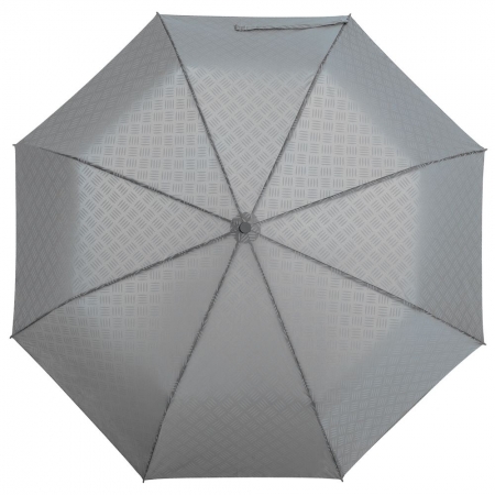 Зонт складной Hard Work, серый, уценка купить с нанесением логотипа оптом на заказ в интернет-магазине Санкт-Петербург