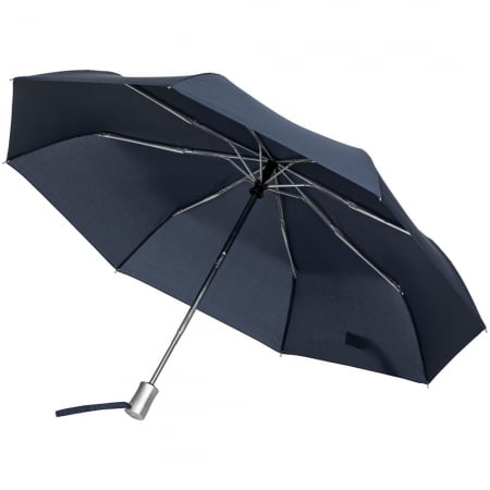 Зонт складной Rain Pro, синий купить с нанесением логотипа оптом на заказ в интернет-магазине Санкт-Петербург
