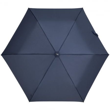Зонт складной Rain Pro Mini Flat, синий купить с нанесением логотипа оптом на заказ в интернет-магазине Санкт-Петербург