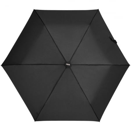Зонт складной Rain Pro Flat, черный купить с нанесением логотипа оптом на заказ в интернет-магазине Санкт-Петербург