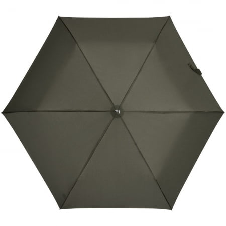 Зонт складной Rain Pro Mini Flat, зеленый (оливковый) купить с нанесением логотипа оптом на заказ в интернет-магазине Санкт-Петербург