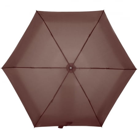 Зонт складной Minipli Colori S, коричневый купить с нанесением логотипа оптом на заказ в интернет-магазине Санкт-Петербург