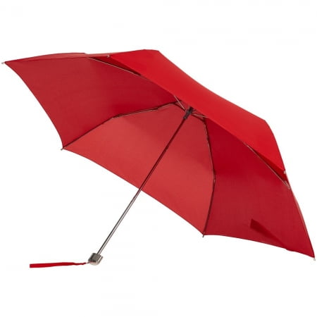 Зонт складной Karissa Ultra Mini, механический, красный купить с нанесением логотипа оптом на заказ в интернет-магазине Санкт-Петербург