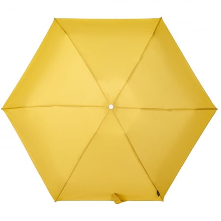 Складной зонт Alu Drop S, 4 сложения, автомат, желтый (горчичный) купить с нанесением логотипа оптом на заказ в интернет-магазине Санкт-Петербург
