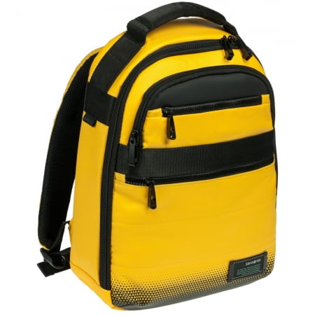 Рюкзак для ноутбука Cityvibe 2.0 S, желтый купить с нанесением логотипа оптом на заказ в интернет-магазине Санкт-Петербург
