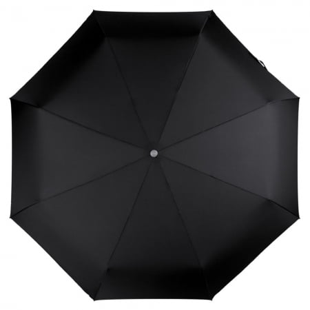 Складной зонт Alu Drop S Golf, 3 сложения, автомат, черный купить с нанесением логотипа оптом на заказ в интернет-магазине Санкт-Петербург