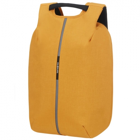 Рюкзак для ноутбука Securipak, желтый купить с нанесением логотипа оптом на заказ в интернет-магазине Санкт-Петербург
